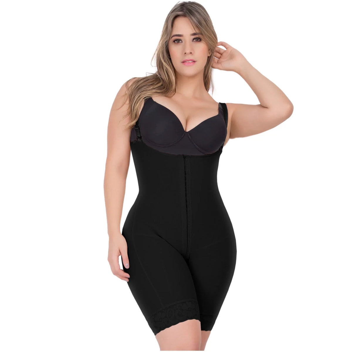 Sculpt &amp; Lift Shapewear Bodysuit | High Compression Tummy Control Shorts | UpLady F-6129 - SleekrMe