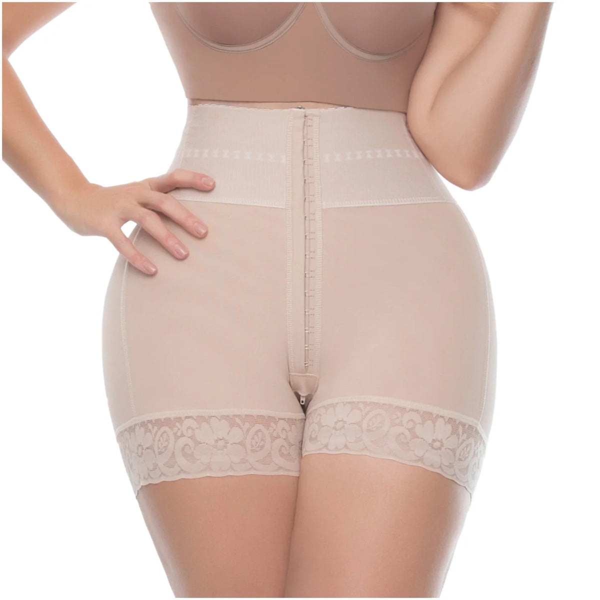 Perfect Curves High-Waist Tummy Control Shaper Shorts | UpLady P-6198 - SleekrMe