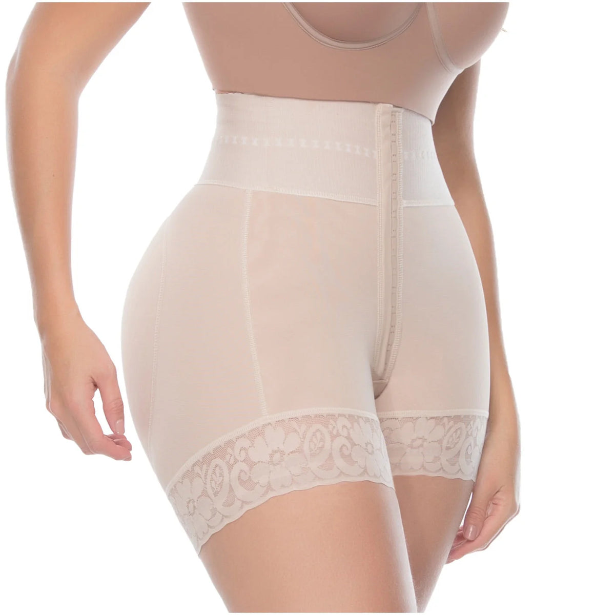 Perfect Curves High-Waist Tummy Control Shaper Shorts | UpLady P-6198 - SleekrMe