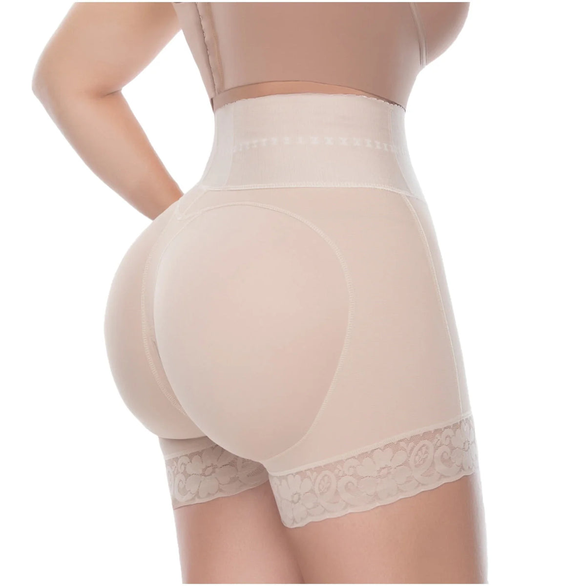 Perfect Curves High-Waist Tummy Control Shaper Shorts | UpLady P-6198 - SleekrMe