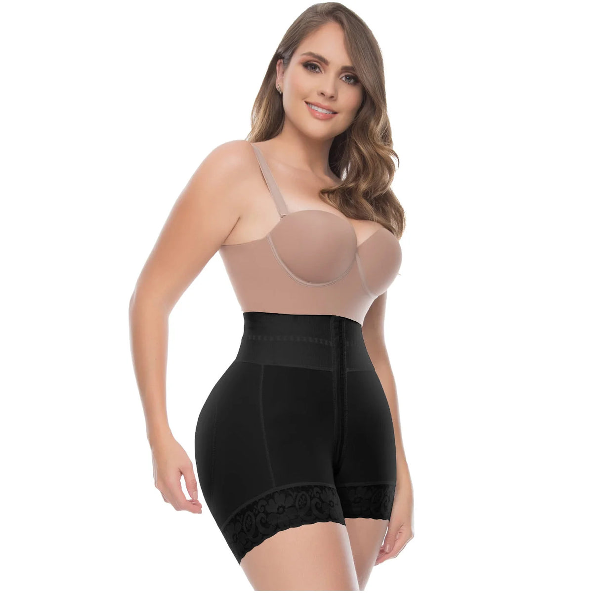 Perfect Curves High-Waist Tummy Control Shaper Shorts | UpLady P-6198 - SleekrMe