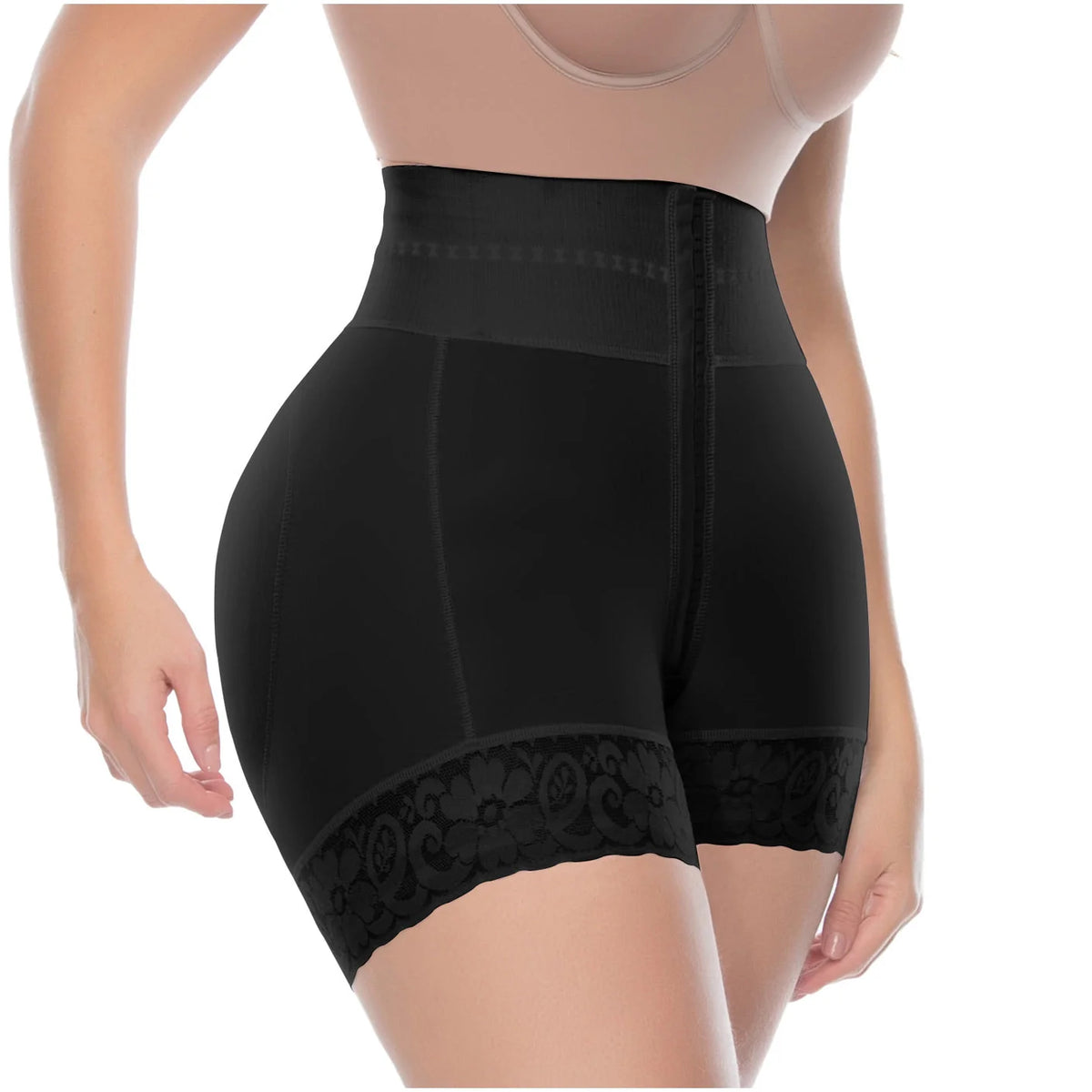 Perfect Curves High-Waist Tummy Control Shaper Shorts | UpLady P-6198 - SleekrMe