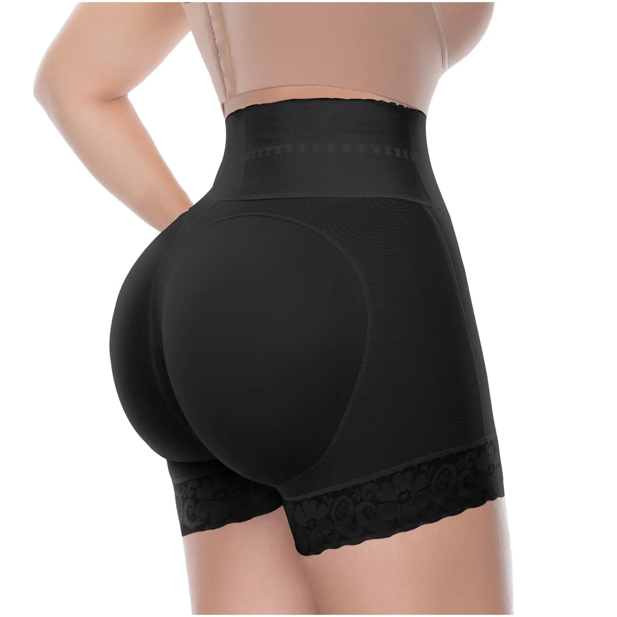 Perfect Curves High-Waist Tummy Control Shaper Shorts | UpLady P-6198 - SleekrMe