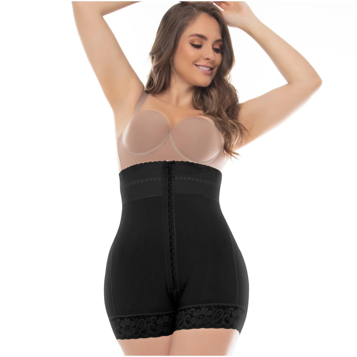 Curves in Control: Mid-Thigh Butt Lifting Shapewear Shorts | UpLady F-6204 - SleekrMe