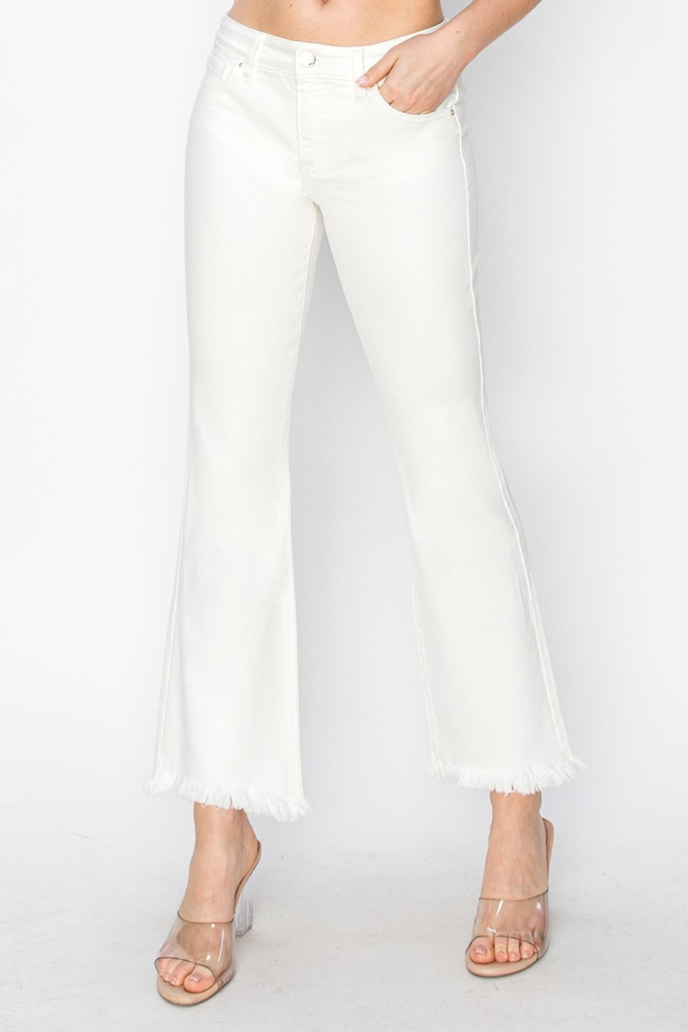 Flare &amp; Flair Tummy Control Crop Pants - SleekrMe