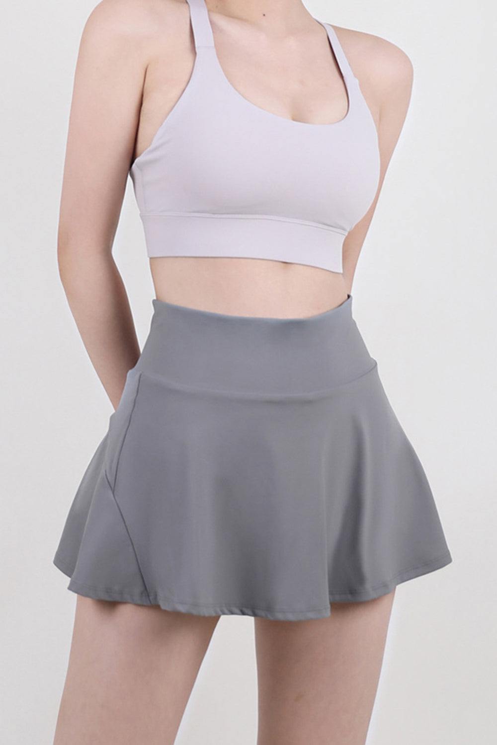 ChicFlow High-Waist Pleated Active Skirt | Great for Pickleball - SleekrMe