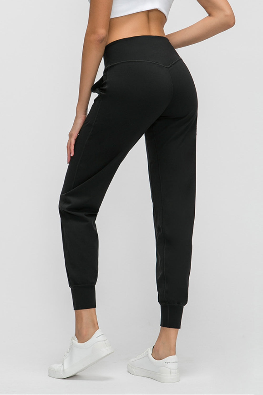 Effortless Slant Pocket Wide Waistband Pants - SleekrMe