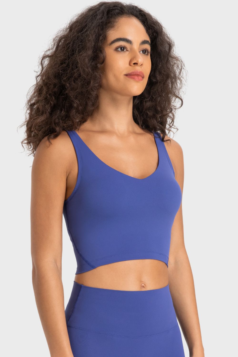 Elevate V-Neck Crop Sports Bra - SleekrMe