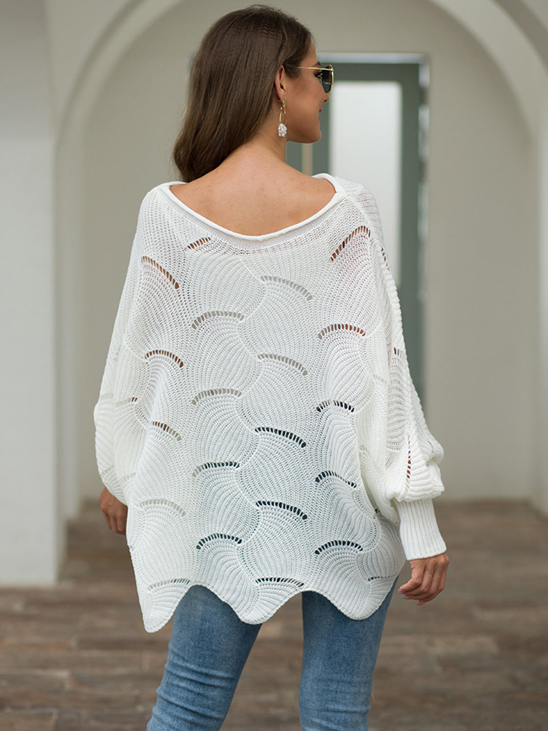 Elegant Breeze Boat Neck Lantern Sleeve Knit Top - SleekrMe