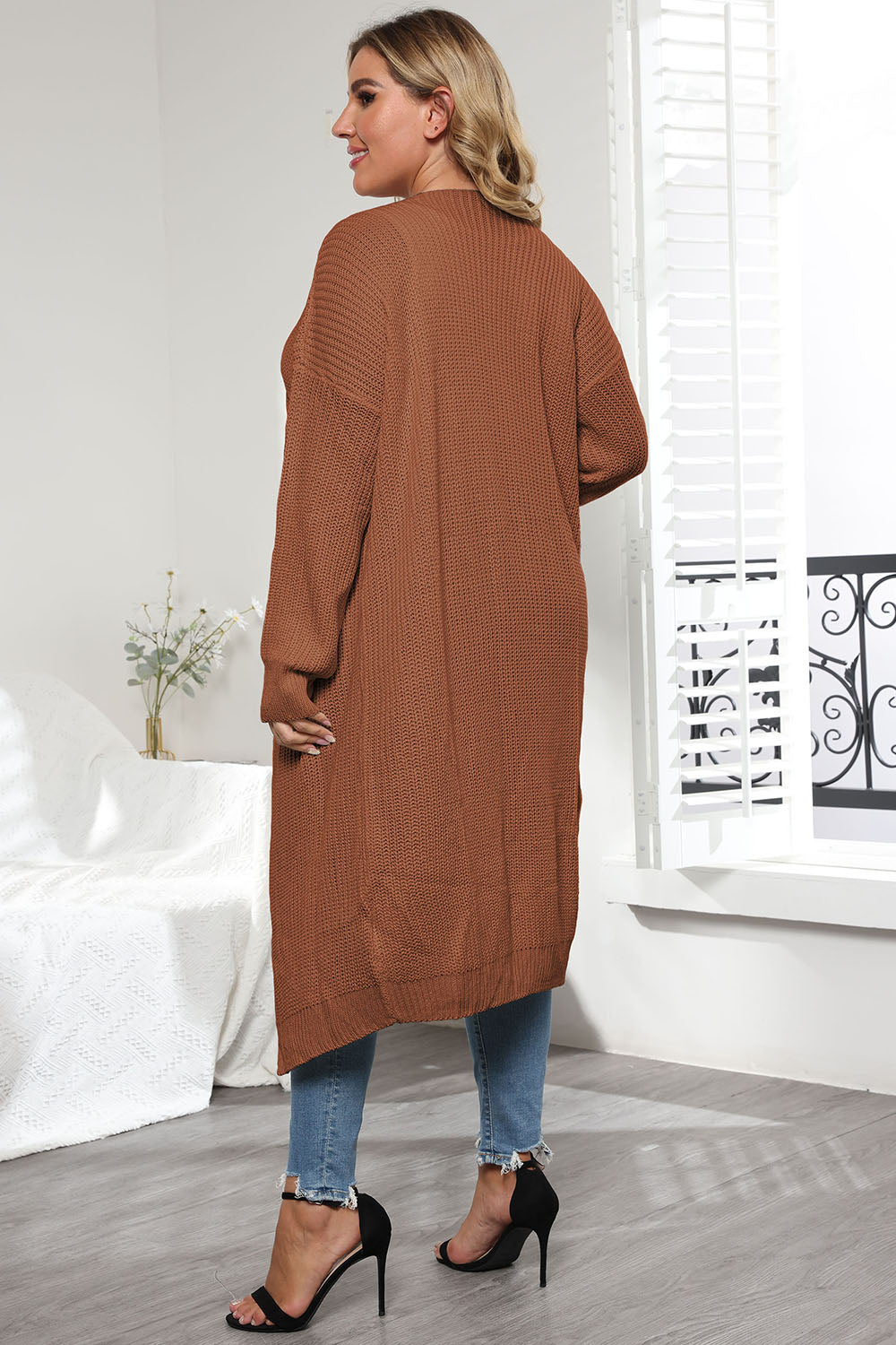 Cozy Confidence Open-Front Cardigan - SleekrMe