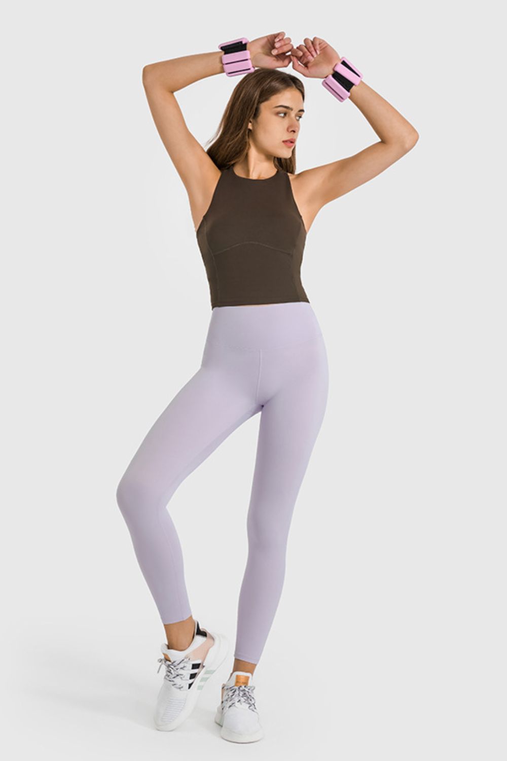 ElevateFit High Waist Ankle-Length Yoga Leggings | Sculpt &amp; Move with Ease - SleekrMe