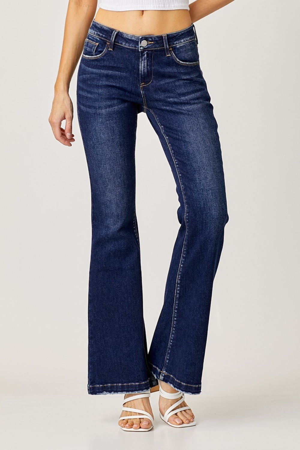 Retro Revival Low-Rise Flare Jeans | Classic Style with a Modern Twist - SleekrMe