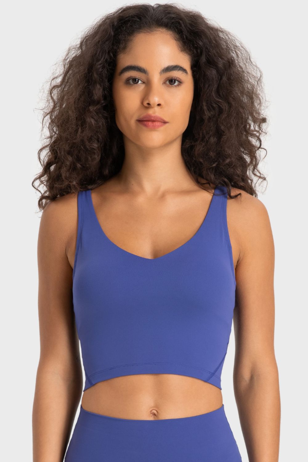 Elevate V-Neck Crop Sports Bra - SleekrMe