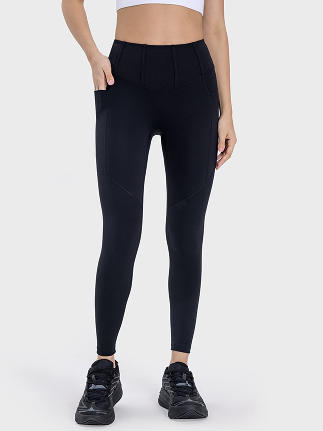 ActiveFit High Waist Pocketed Leggings | Move Freely with Style - SleekrMe