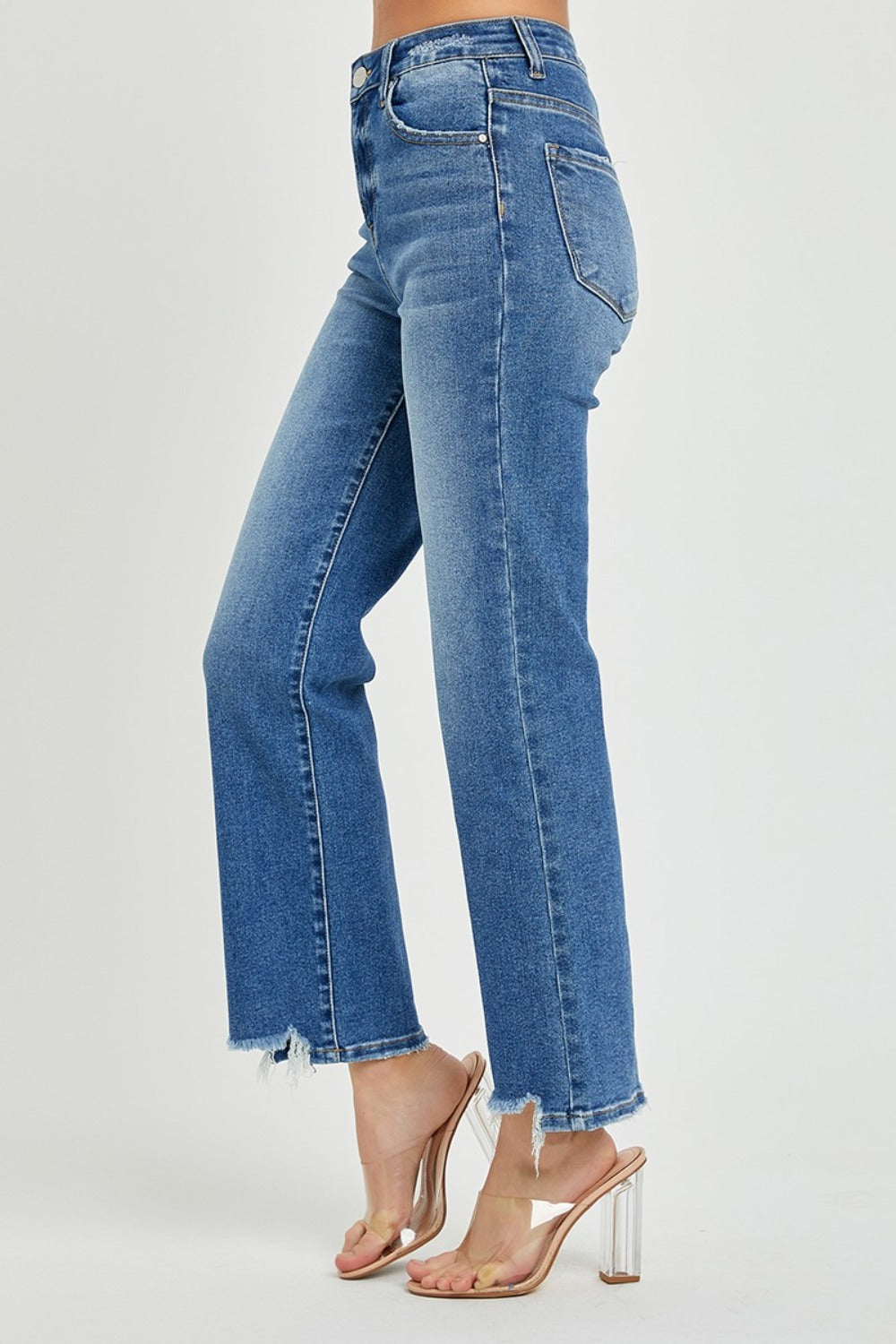 Timeless High-Rise Straight Jeans | Elevate Your Everyday Look - SleekrMe