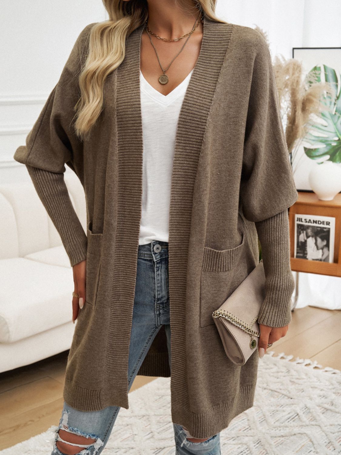 Cozy Chic Open Front Cardigan - SleekrMe