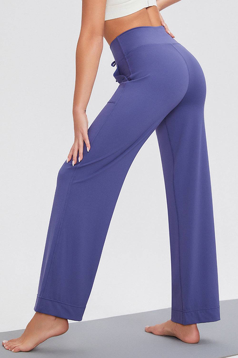 Buttery Soft Drawstring High Waist Pants with Pockets