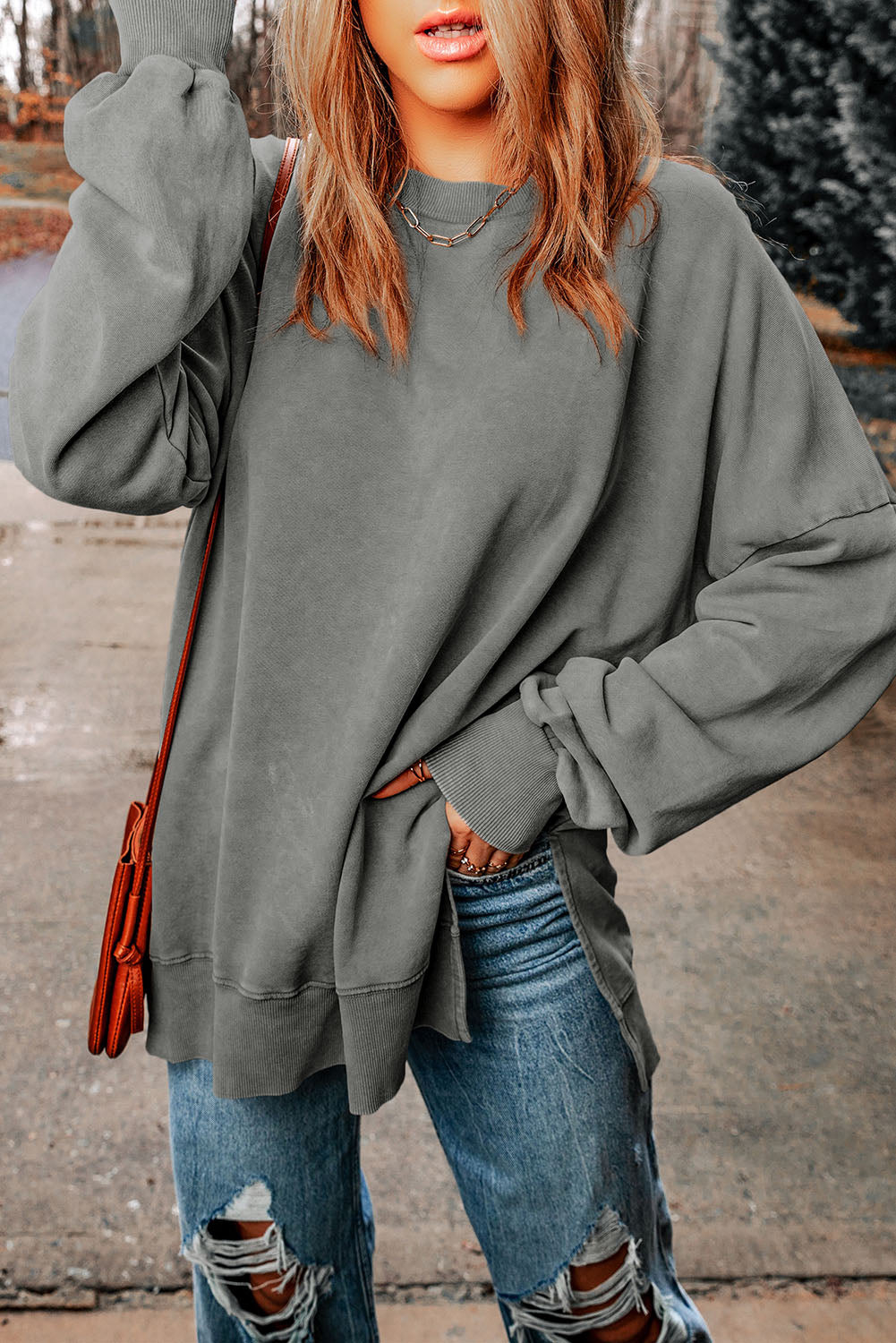 Relaxed Elegance Dropped Shoulder Blouse - SleekrMe