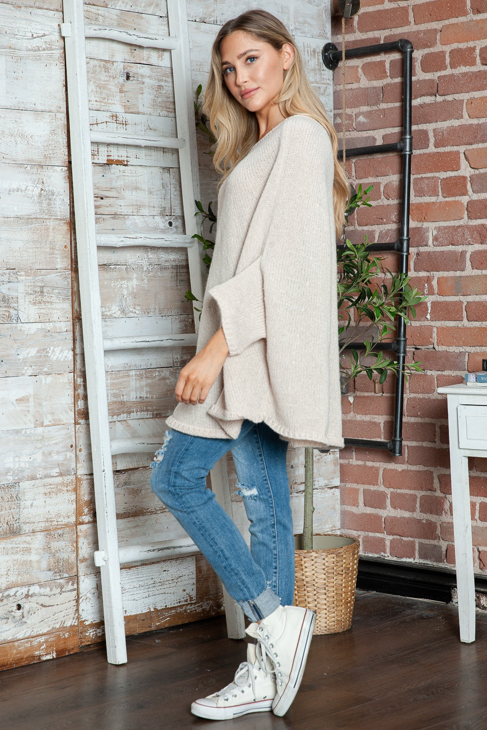 Cozy Chic Batwing Sleeve Sweater - SleekrMe