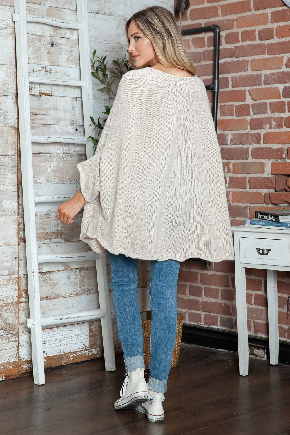 Cozy Chic Batwing Sleeve Sweater - SleekrMe